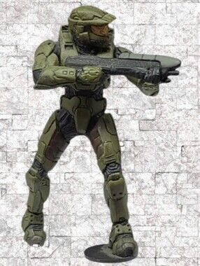 2007 HALO 3 MASTER CHIEF ACTION FIGURE MICROSOFT TMP - 3"